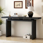 Consolle in frassino impiallacciato, stile moderno semplice, caratterizzata da un design intelligente del piano, adatta per ingresso, corridoio
