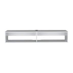 Mobile TV moderno da parete 59 Supporto multimediale galleggiante con mensole e gestione cavi - 10,4A x 59,1L x 12,6P