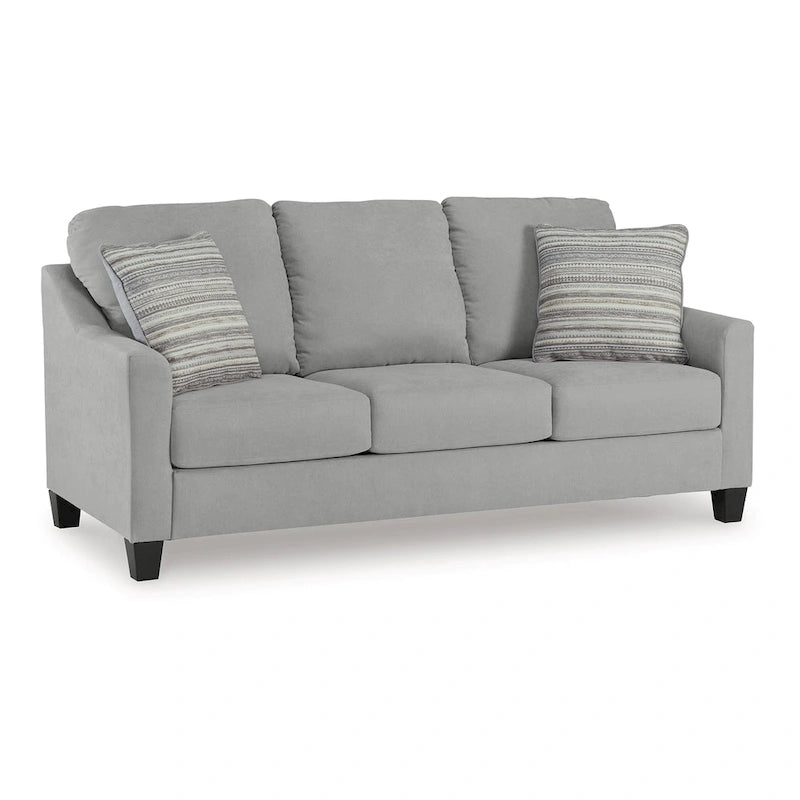 Lebo Queen Size Sofa Sleeper Bed, Gray, Bifold Memory Foam Mattress