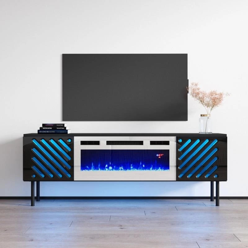 WH-EF Electric Fireplace 63 TV Stand