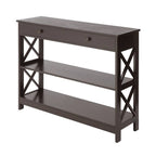 Console da ingresso a 1 cassetto con ripiani - 11,75P x 39,25L x 31,5A